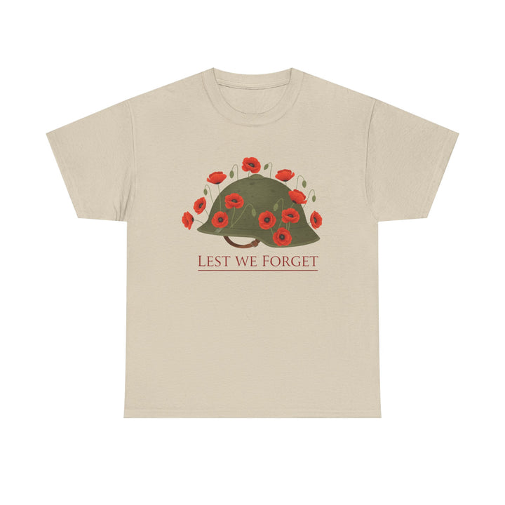 British Army Remembrance Shirt | Lest We Forget Poppy Helmet