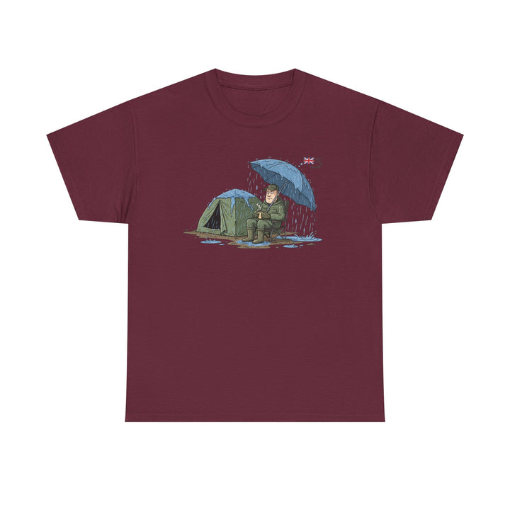 Retro Mountain Camper Graphic T-Shirt — Vintage Van Life Adventure Tee