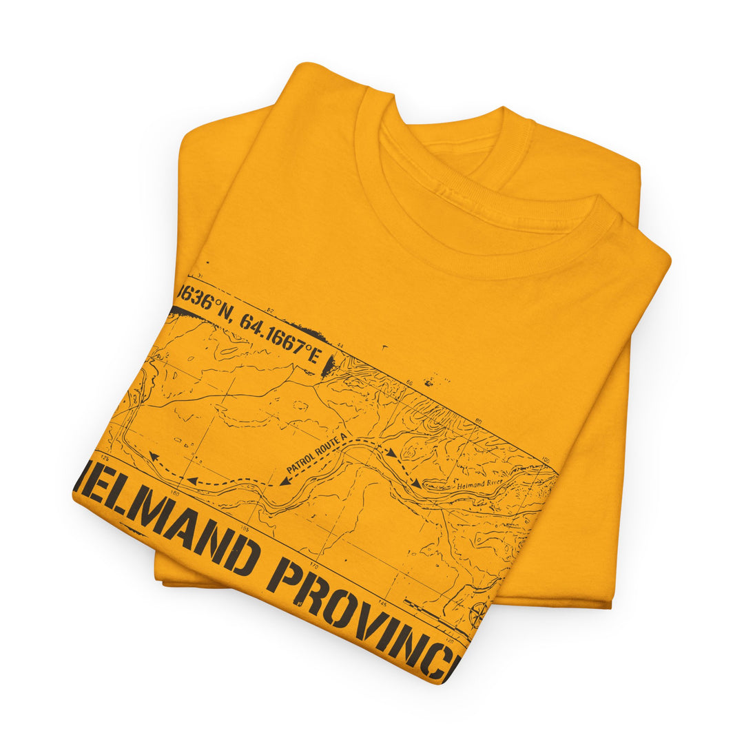 Op Herrick Helmand Province Map T-Shirt - Green Zone Military Graphic Tee
