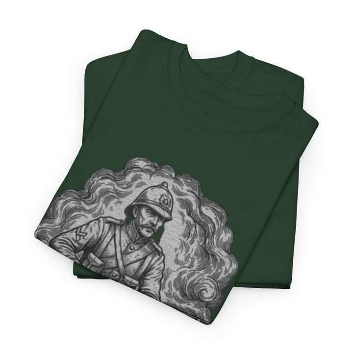 Soldier 1879 T-Shirt featuring a vintage Rorke’s Drift–style rifleman illustration. A bold Anglo-Zulu War tribute design.