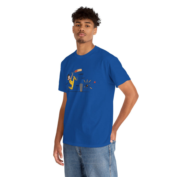 Cricket Batter Cartoon Tee | Cricket T-Shirt