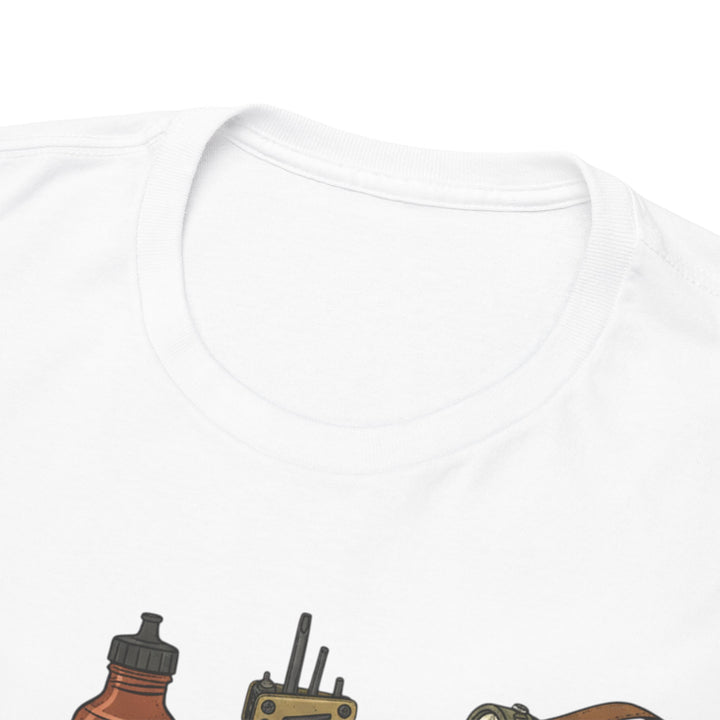 MTB Gear Layout T-Shirt — Mountain Bike Essentials Tee