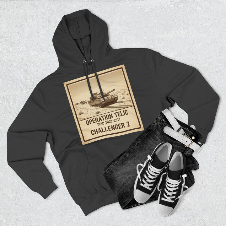 Challenger 2 Op Telic Hoodie — Iraq 2003 Armoured Heritage Graphic