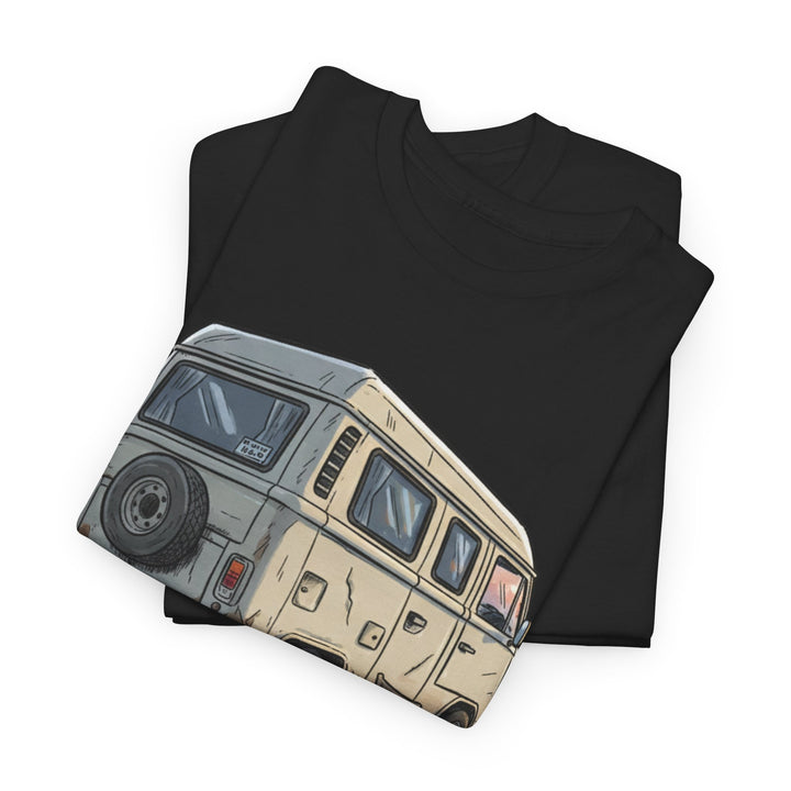 Retro Van Life Graphic T-Shirt - Classic Camper Van Adventure Tee