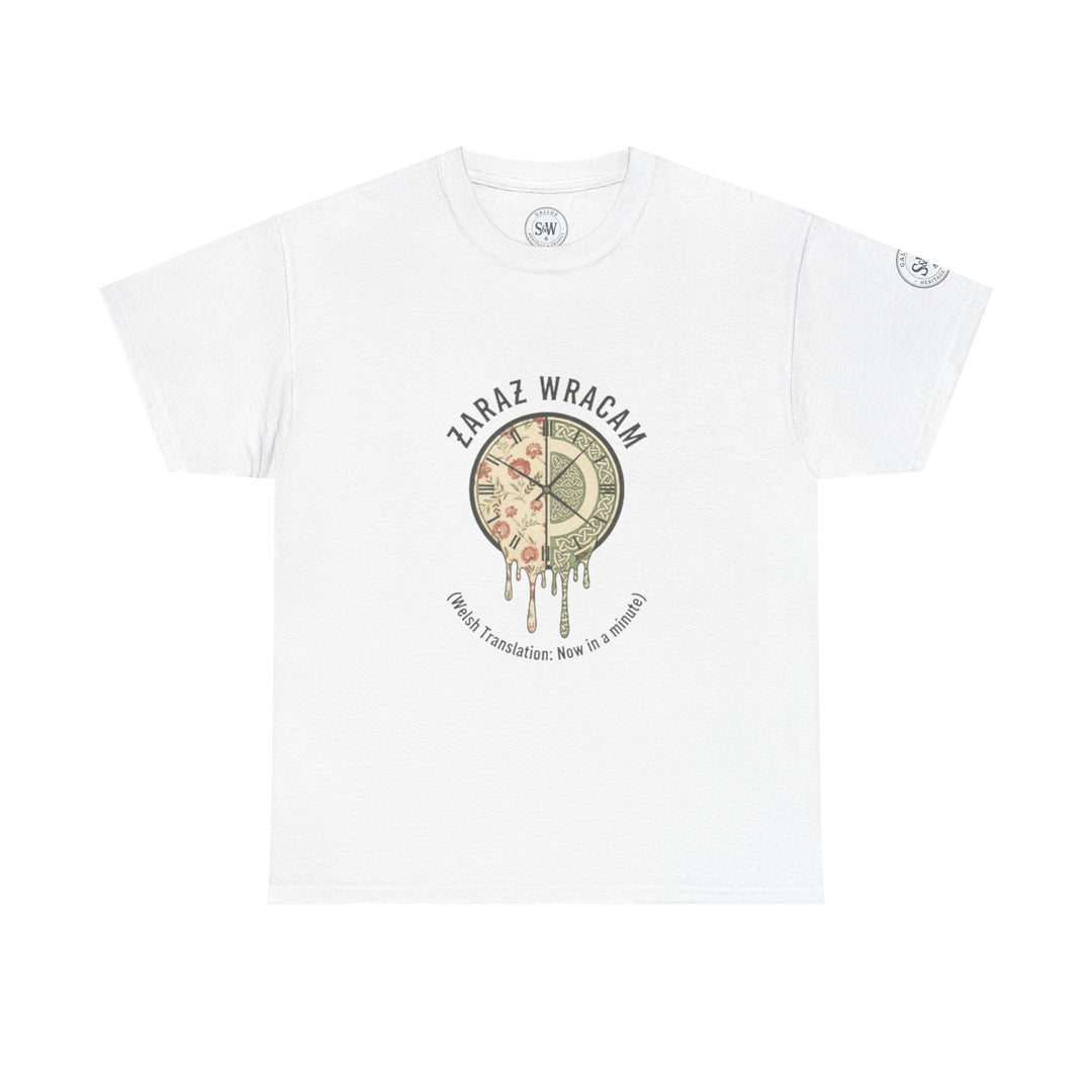 White T-shirt with &