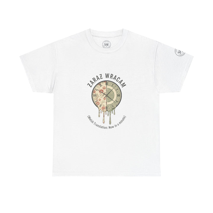 White T-shirt with &