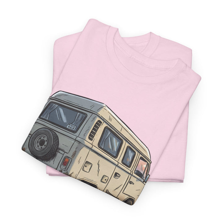 Retro Van Life Graphic T-Shirt - Classic Camper Van Adventure Tee