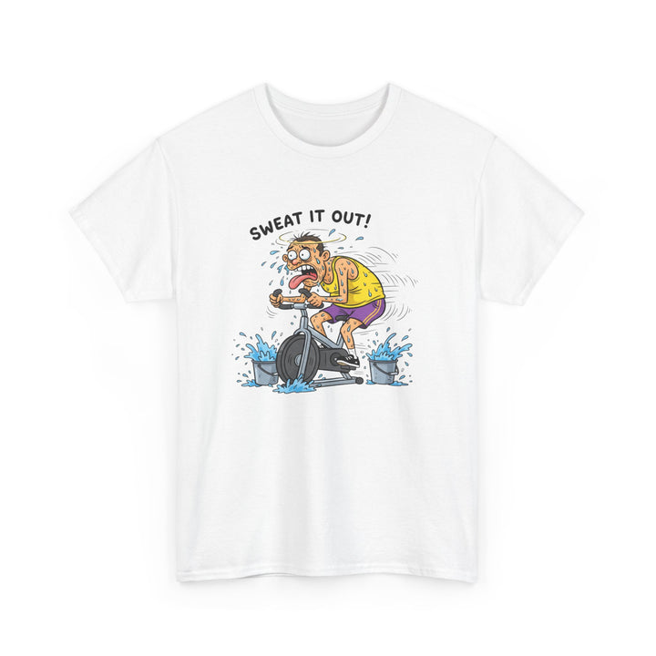 Stay laughing while cycling with the Funny Spin Bike T-Shirt. Comfortable cotton with a witty design, ideal for spin sessions and gym workouts.