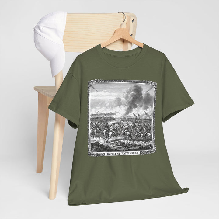 Battle of Waterloo Graphic Tee — Vintage Historical Print T-Shirt