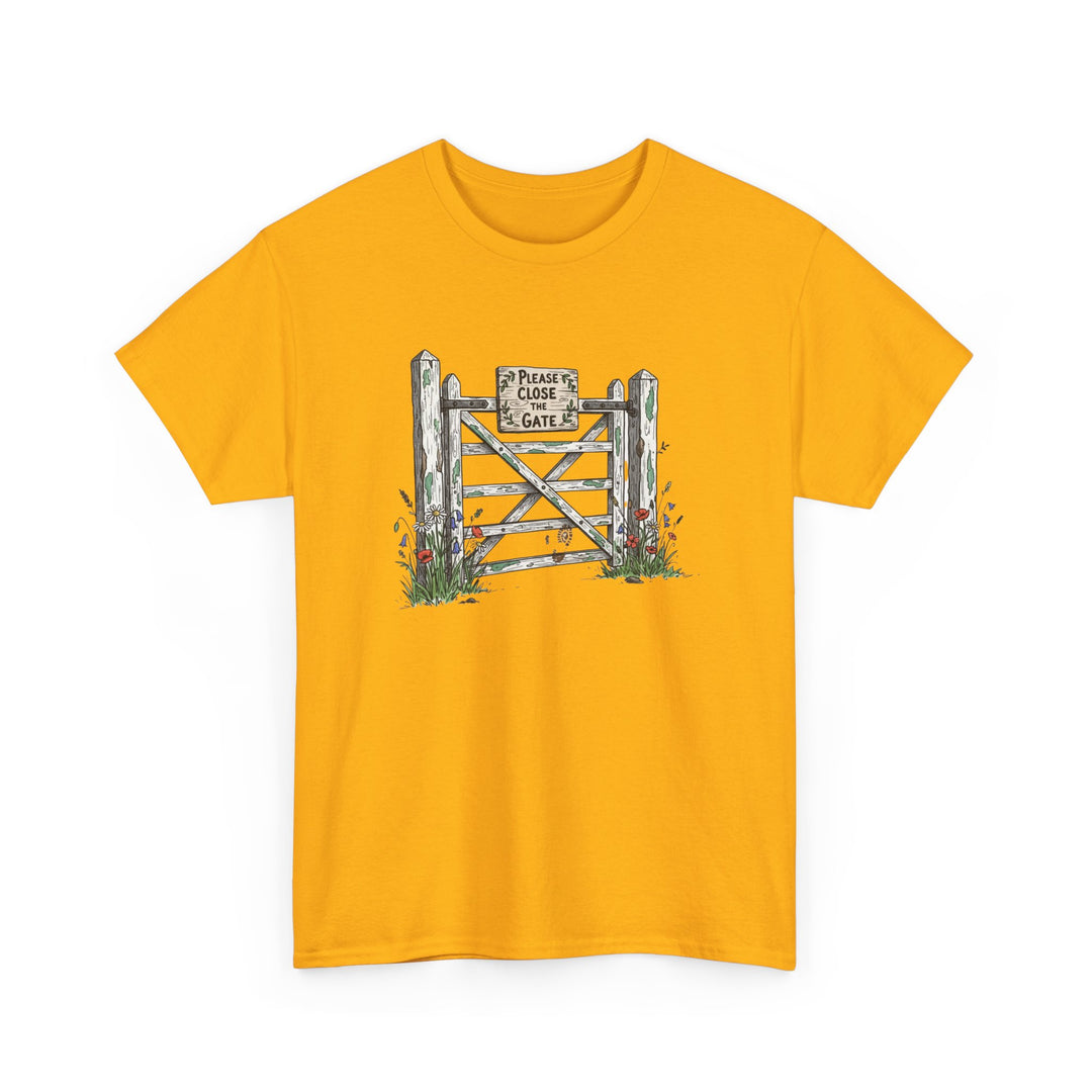 Close the Gate T-Shirt — Rural Discipline Heritage Graphic