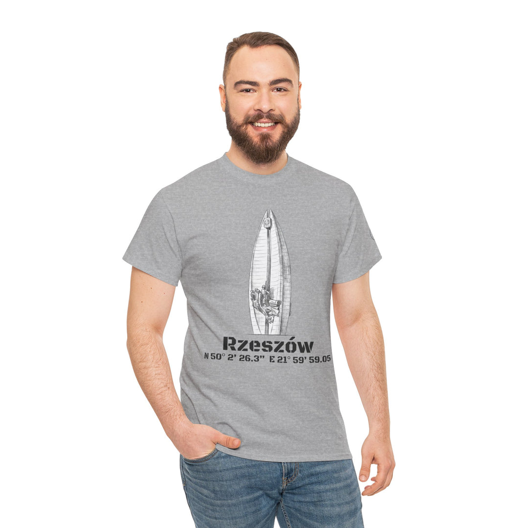Rzeszów Coordinates T‑Shirt — City Landmark  Sketch Tee