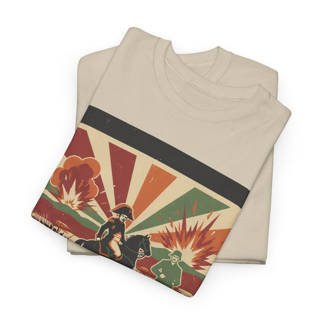 Waterloo 1815 Vintage Battle T-Shirt — Napoleonic War Commemorative Tee