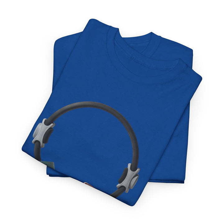 Pilates Band Workout Shirt – soft, breathable fabric designed for resistance band exercises. Comfortable, flexible, and perfect for Pilates sessions or workouts.