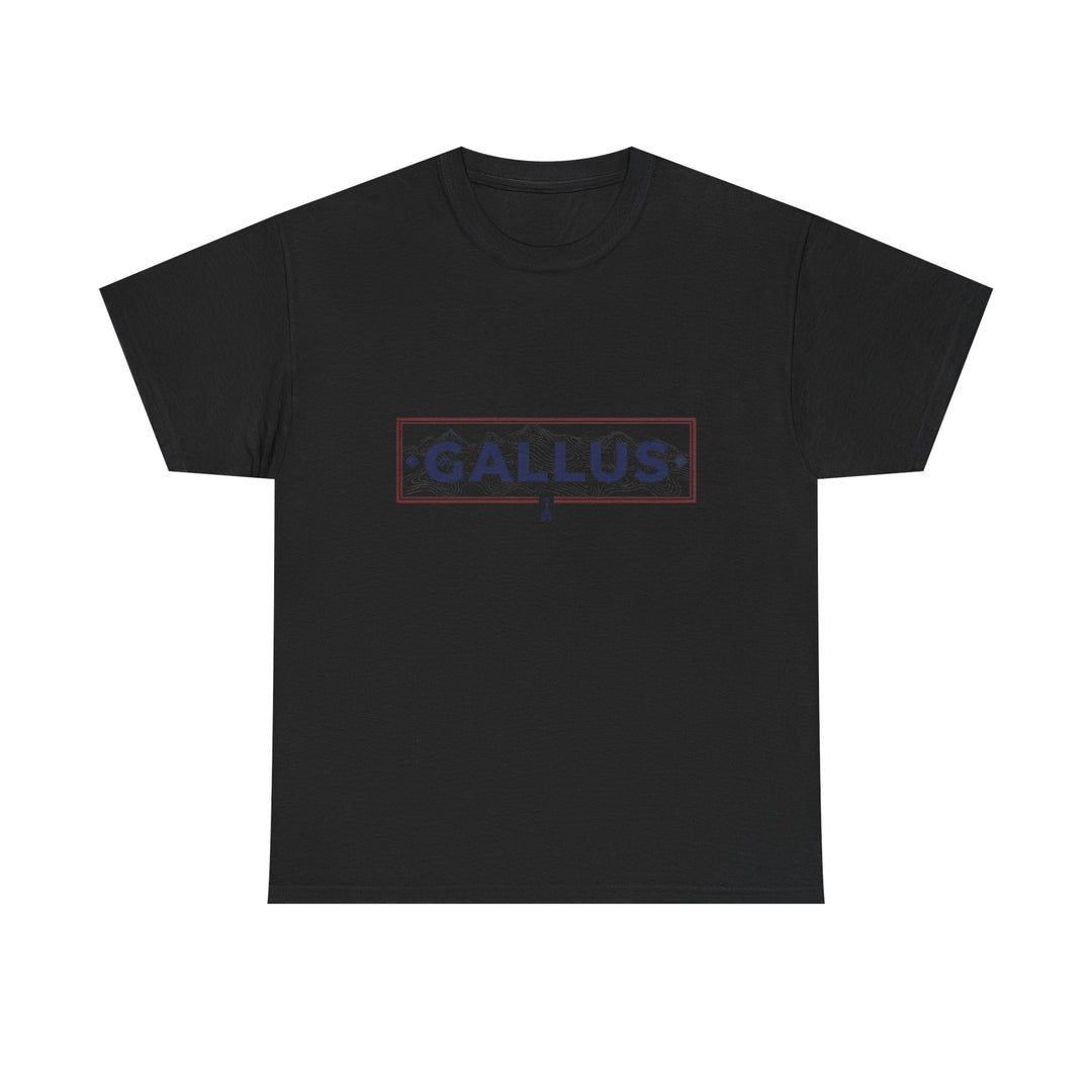 Italy Map Tee — GALLUS Logo Casual Cotton T-Shirt