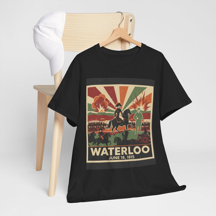 Waterloo 1815 Vintage Battle T-Shirt — Napoleonic War Commemorative Tee
