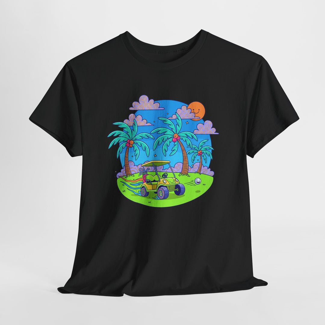 Island Style Golf Cart Beach T-Shirt