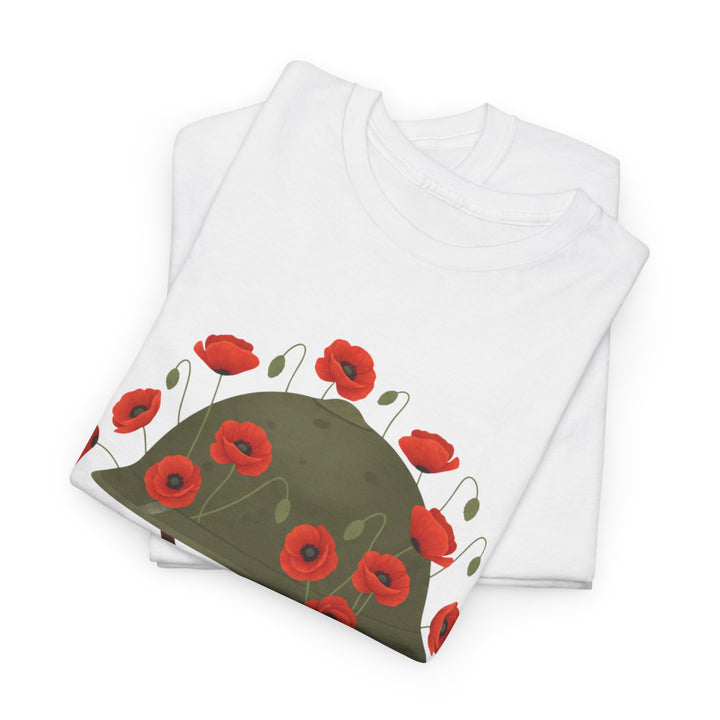 British Army Remembrance Shirt | Lest We Forget Poppy Helmet