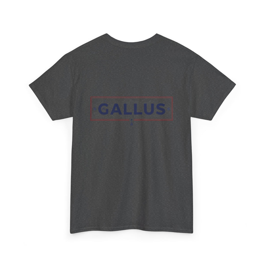 Gallus Logo T-Shirt — Minimal Retro Chest &amp; Back Graphic Tee