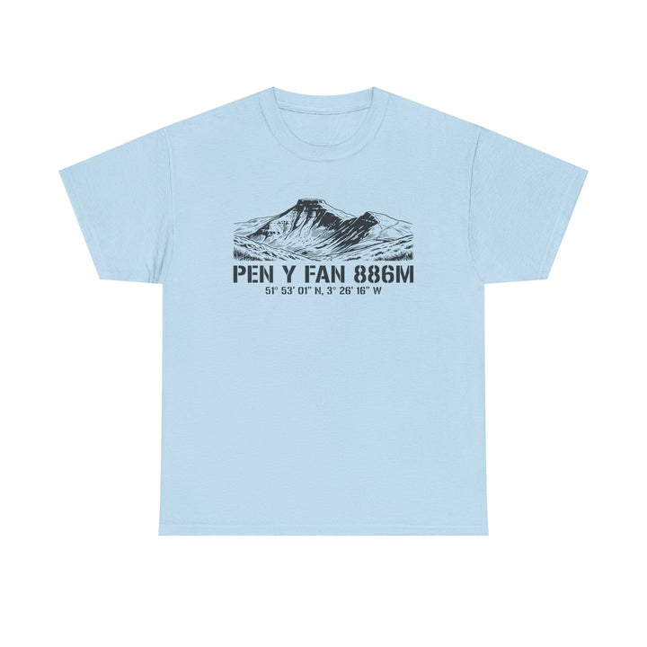 Pen y Fan 886m Graphic Tee | Vintage Elevation &amp; Coordinates