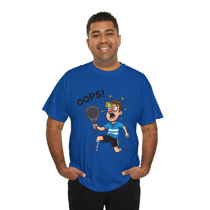 Cartoon Padel Oops! T-Shirt for Players