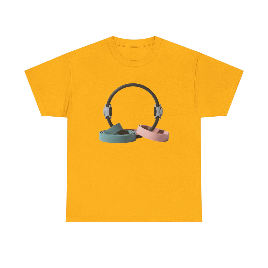 Pilates Band Workout Shirt – soft, breathable fabric designed for resistance band exercises. Comfortable, flexible, and perfect for Pilates sessions or workouts.