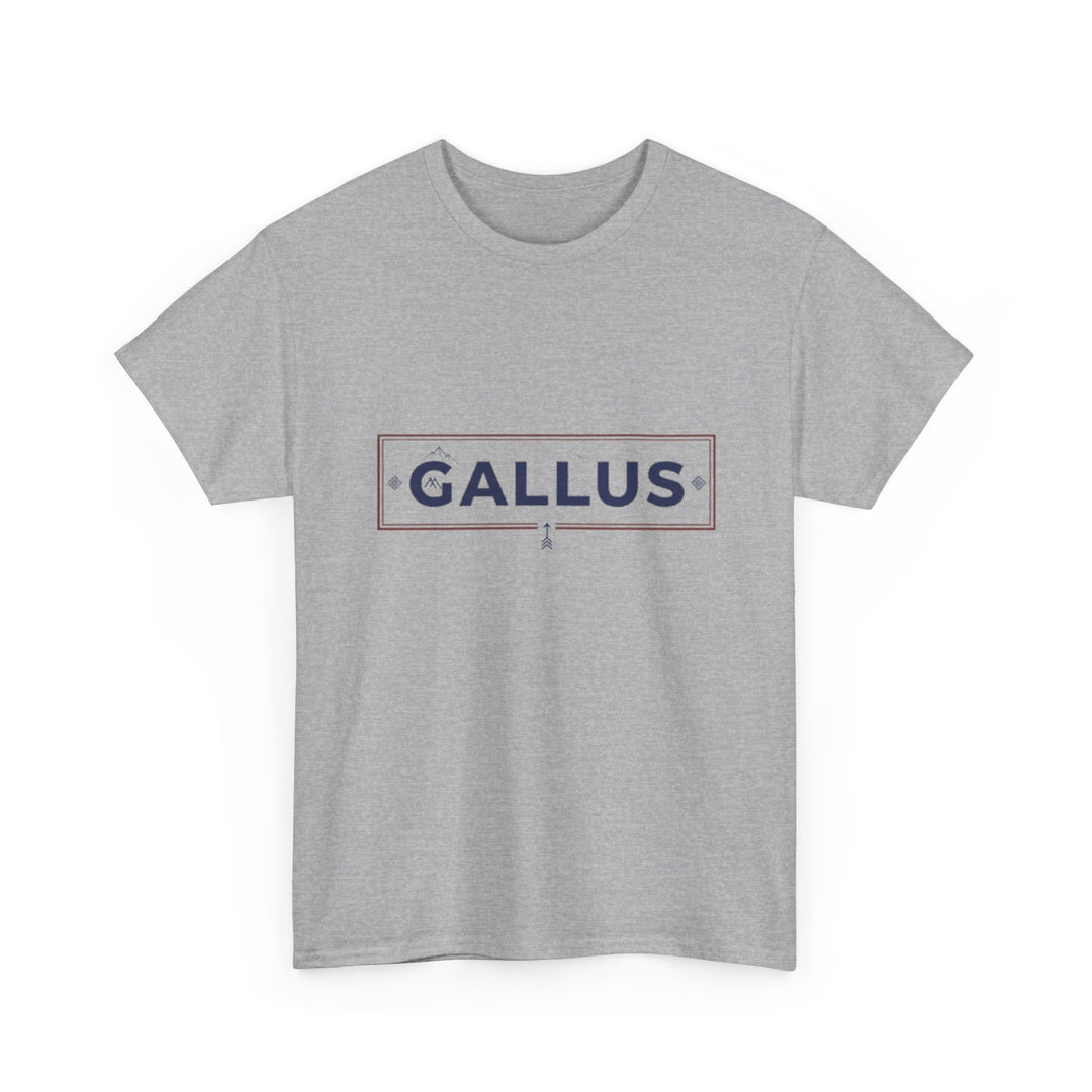 Italy Map Tee — GALLUS Logo Casual Cotton T-Shirt