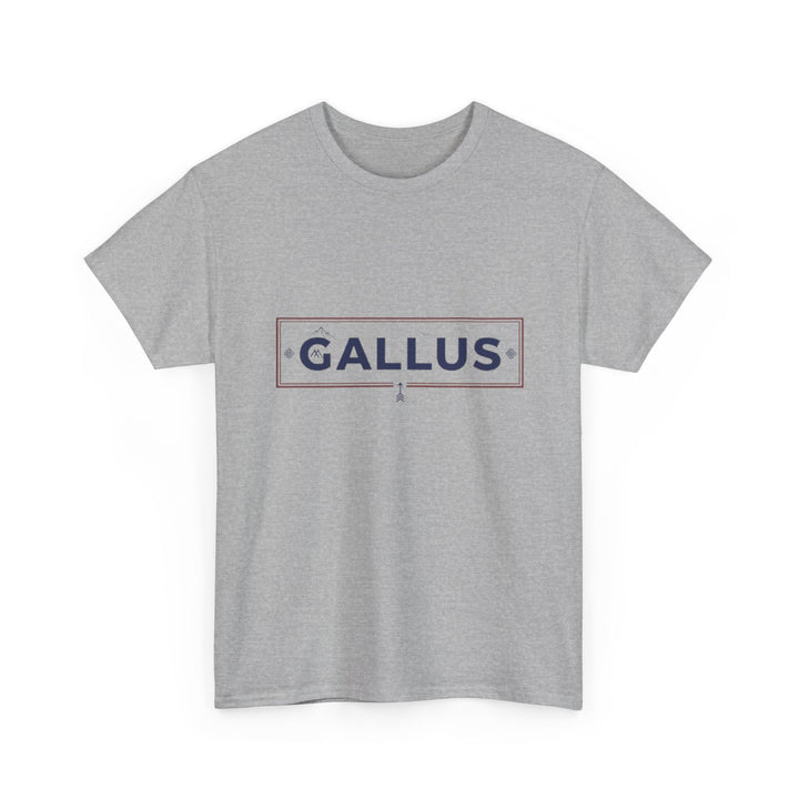 Italy Map Tee — GALLUS Logo Casual Cotton T-Shirt