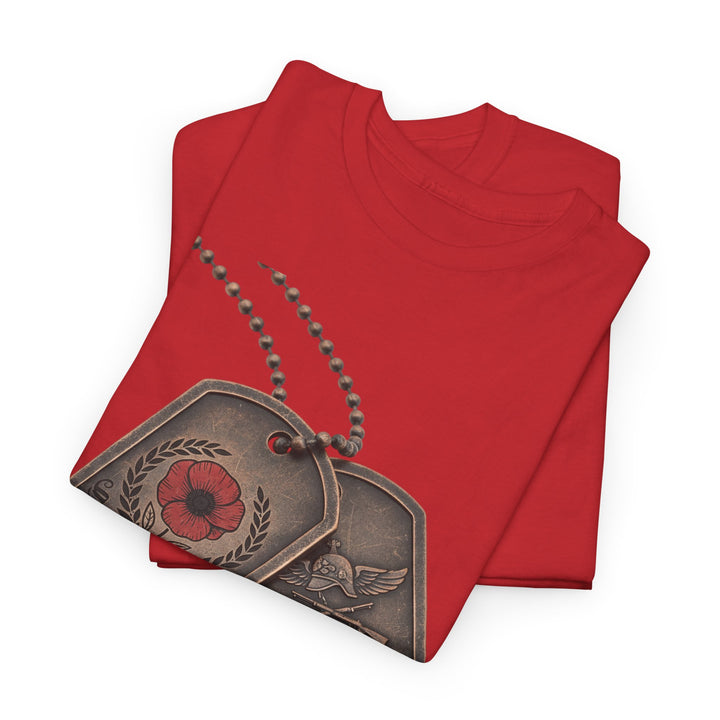 Remembrance Dog Tag T-Shirt — Memorial Military Tribute Tee