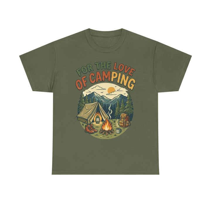 Retro Campfire Graphic T-Shirt - Vintage Style Camping Tee