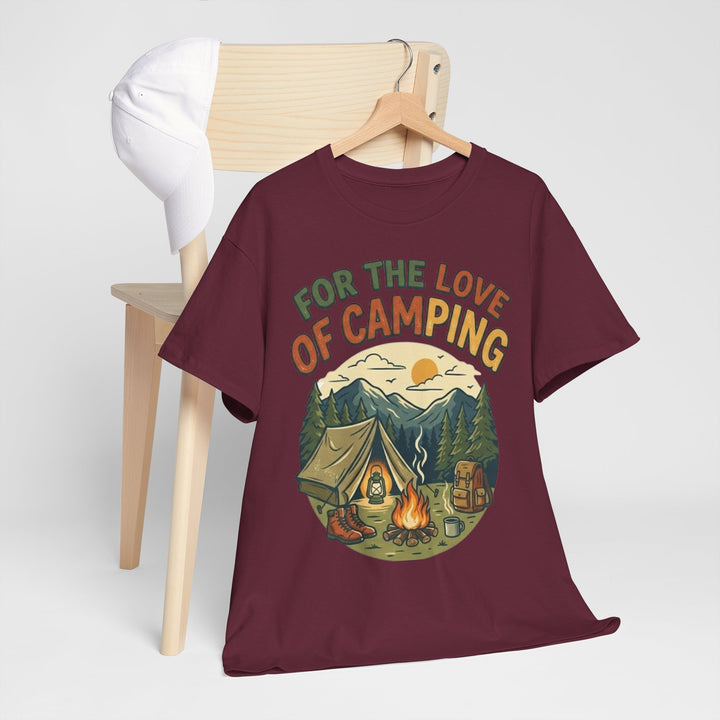 Retro Campfire Graphic T-Shirt - Vintage Style Camping Tee