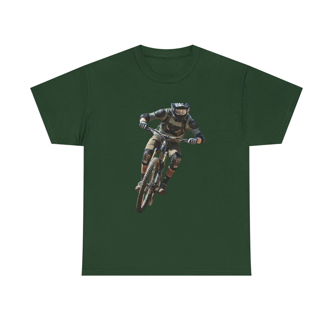 Downhill MTB Rider Graphic Tee