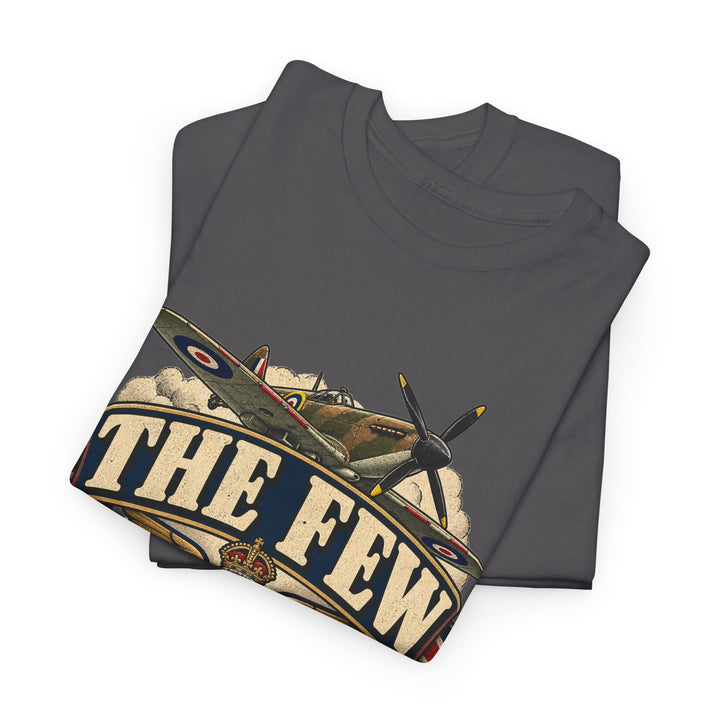 Spitfire T-Shirt — “The Few Had Quite a Lot of Help on the Ground” WWII Humour Tee