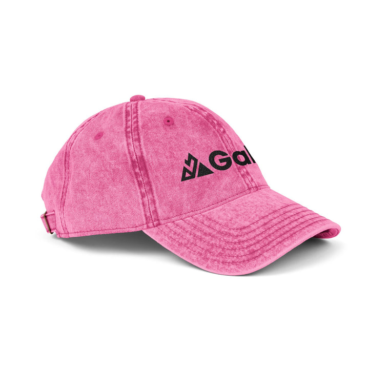 Vintage Embroidered Cap – Distressed Gray ‘GALLUS’ Patch Hat