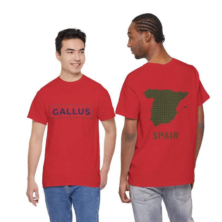 Spain Map T-Shirt • Gallus Logo Travel Tee