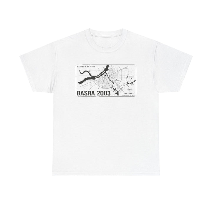 Basra 2003 Vintage Military Map T-Shirt