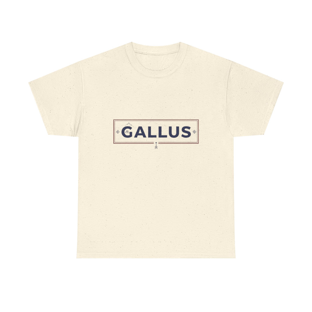 Italy Map Tee — GALLUS Logo Casual Cotton T-Shirt