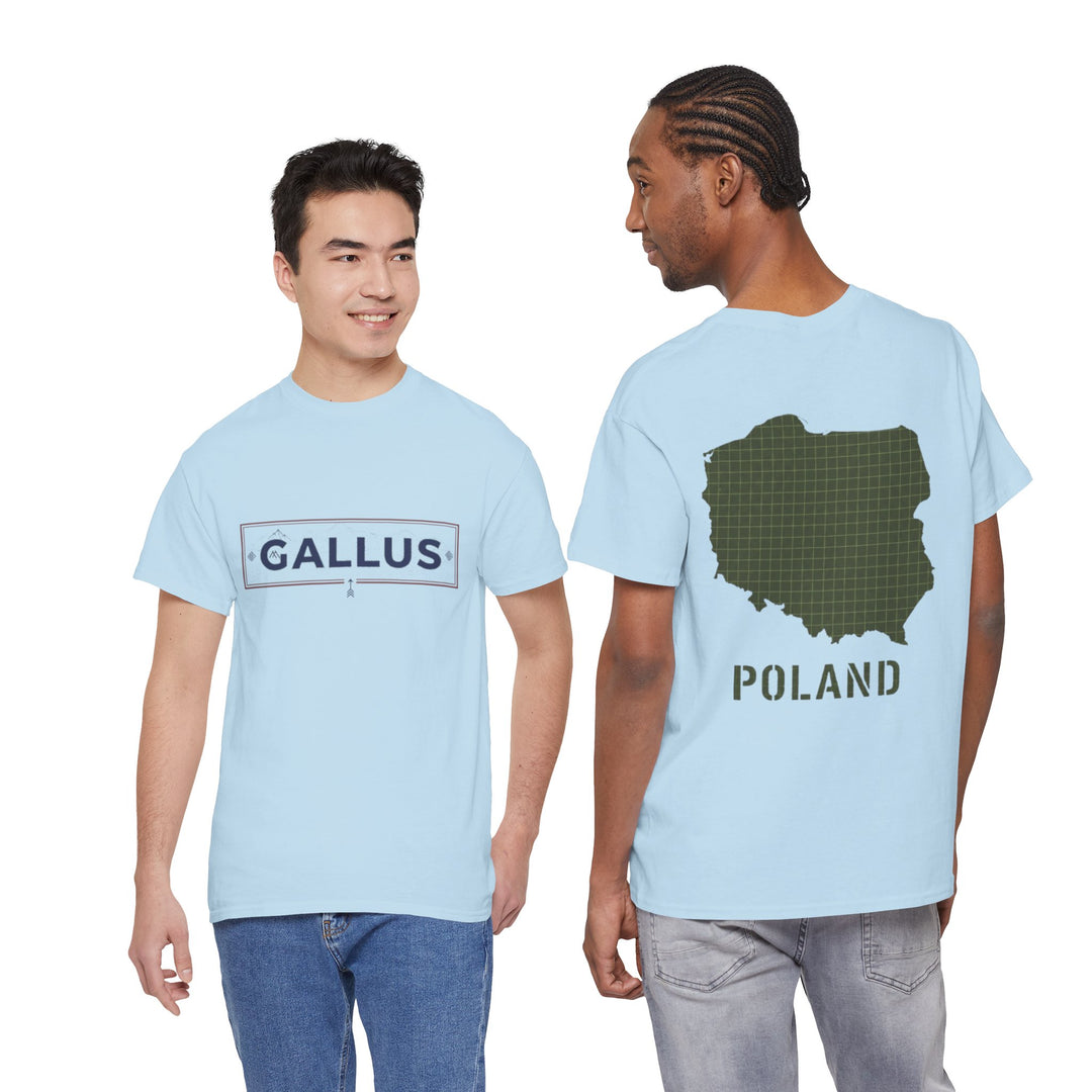 Poland Map T-Shirt — Gallus Logo Military-Style Polish Pride Tee