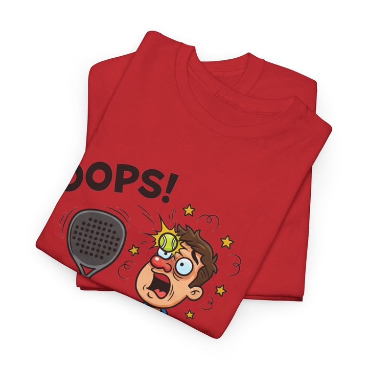 Cartoon Padel Oops! T-Shirt for Players