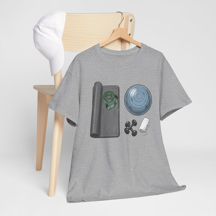 Pilates Kit Tee – soft, breathable cotton designed for Pilates workouts. Comfortable, flexible, and perfect for studio sessions, home practice, or casual wear.