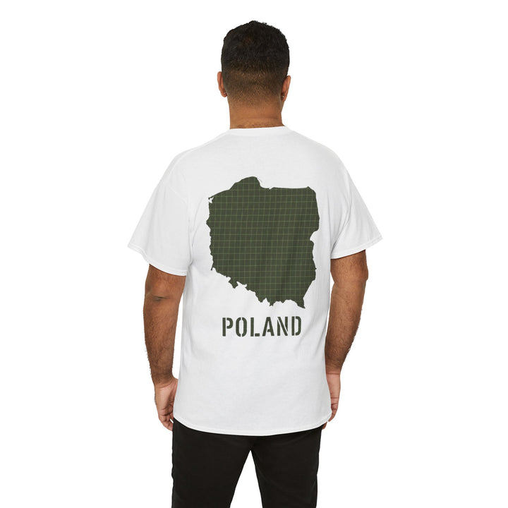 Poland Map Tee — Military Grid Map Graphic T-Shirt