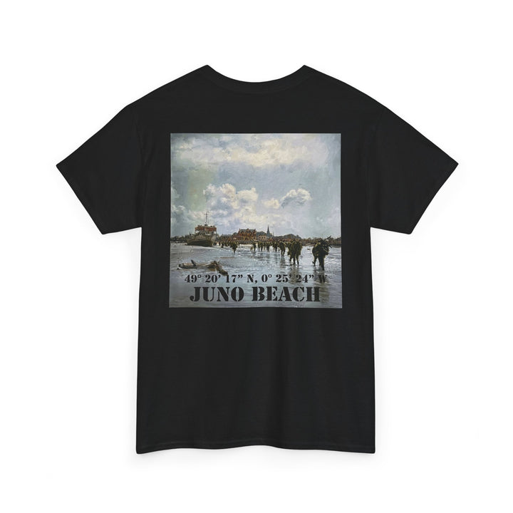 Juno Beach WWII Coordinates T-Shirt — D-Day Memorial Tee