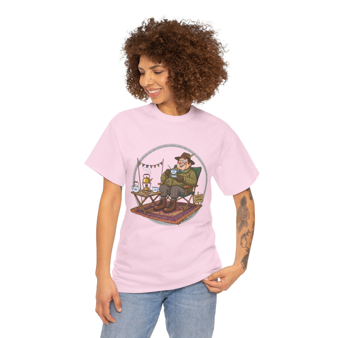 Retro Camping Grandpa Gift T-Shirt — Vintage Mountain Adventure Tee
