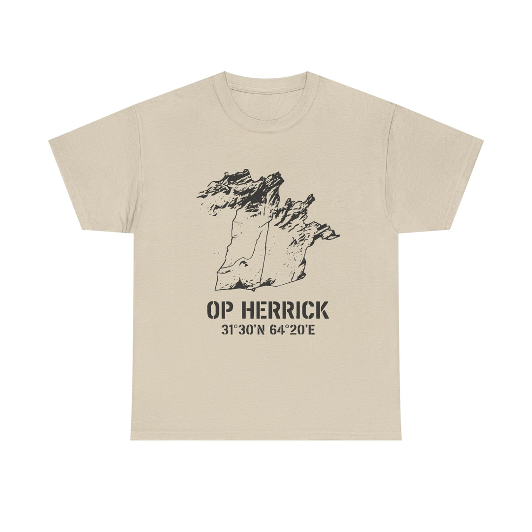 Op Herrick Lashkar Gah Coordinates T-Shirt - Helmand Province Military Graphic Tee
