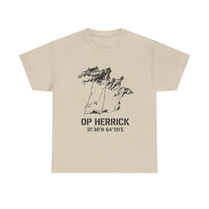 Op Herrick Lashkar Gah Coordinates T-Shirt - Helmand Province Military Graphic Tee