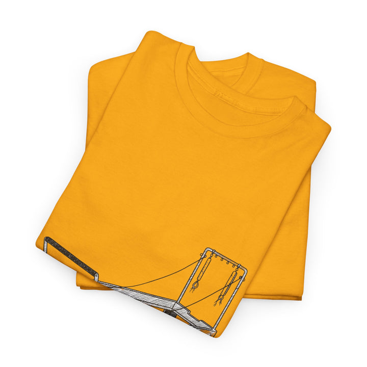 Pilates Reformer Tee – soft, breathable cotton designed for reformer Pilates. Comfortable, flexible, and perfect for studio workouts or casual wear.