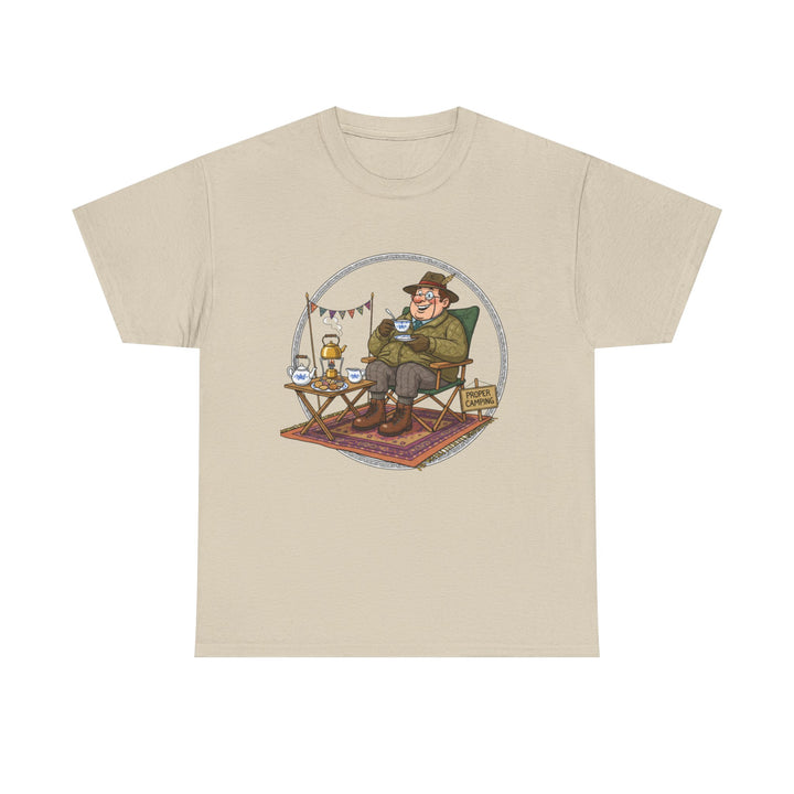 Retro Camping Grandpa Gift T-Shirt — Vintage Mountain Adventure Tee