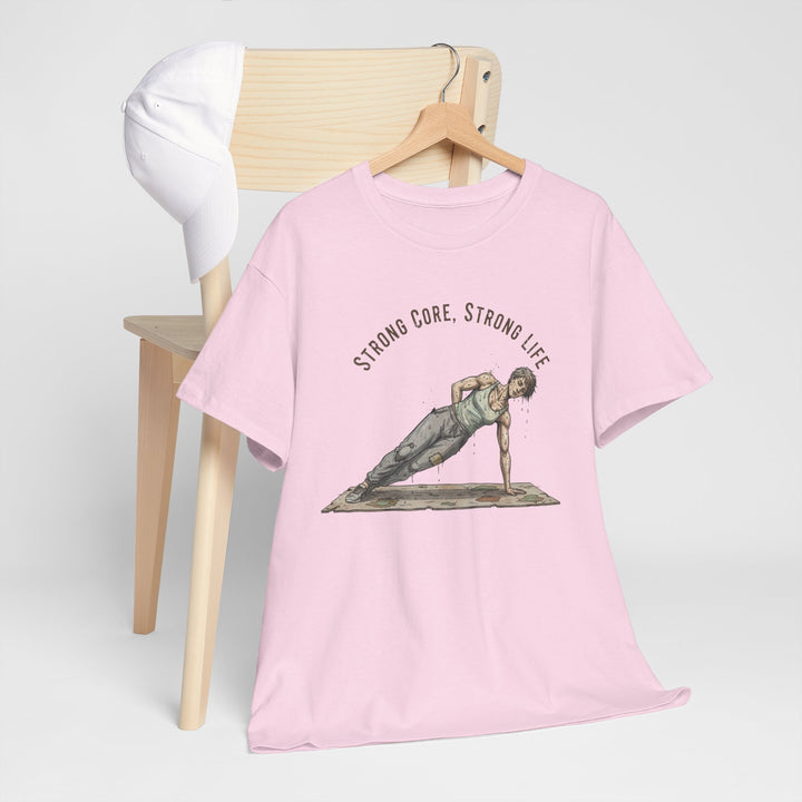 Pilates Fitness Plank Tee – soft, breathable cotton designed for Pilates and core workouts. Comfortable, flexible, and perfect for studio or home sessions.