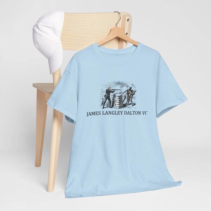 Dalton VC Rorke’s Drift Tribute T-Shirt honoring James Langley Dalton’s courage in 1879. A bold Anglo-Zulu War heritage design.