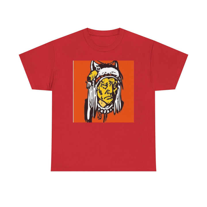 BATUS Native Chief Graphic Tee – Retro Tribal Illustration Shirt