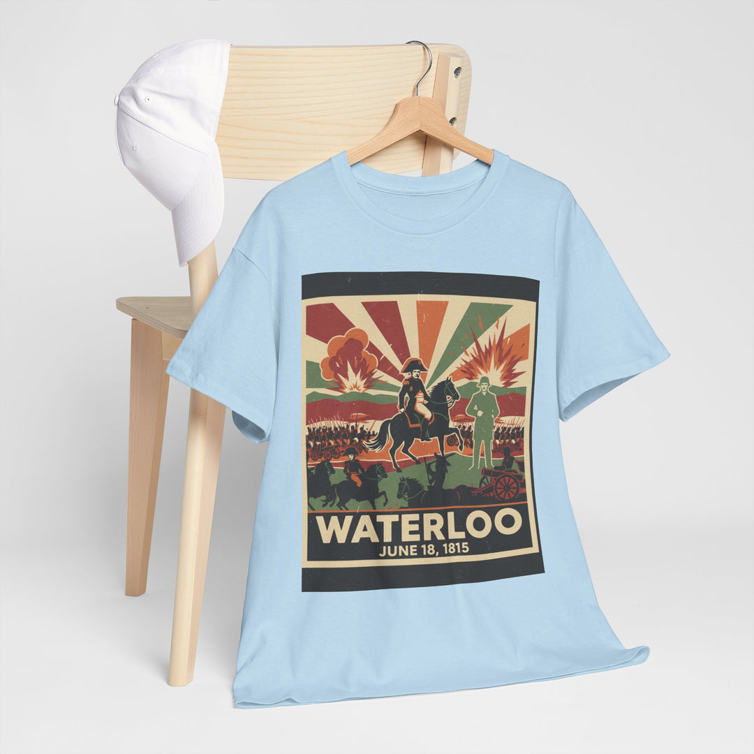 Waterloo 1815 Vintage Battle T-Shirt — Napoleonic War Commemorative Tee